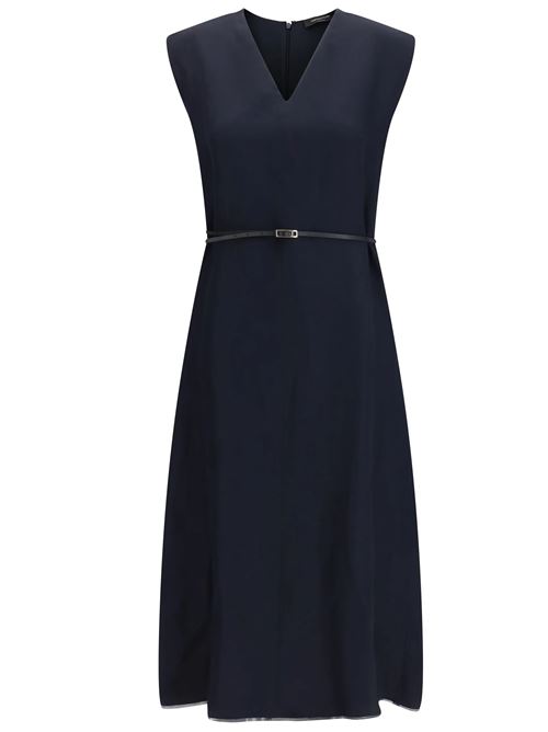 Fluid dress in linen and viscose FABIANA FILIPPI | ABD276F620M1485146